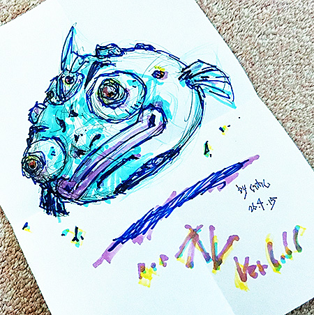 オレ「いわし イラスト」